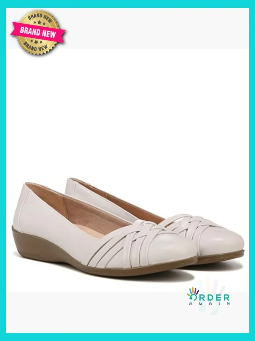 LifeStride Incredible Flat with Soft System Comfort Technology Faux Leather
